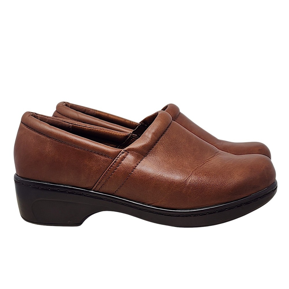 Cloudwalkers Clogs 11W Womens Barrow Brown Slip On Comfort Work Shoes Nursing - Picture 2 of 14